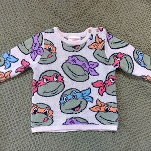 Unique Ninja Turtles Knit Sweater Baby 3/6 Month